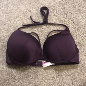 Purple bathing suit top